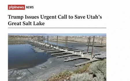 Trump Issues Urgent Call to Save Utah’s Great Salt Lake
