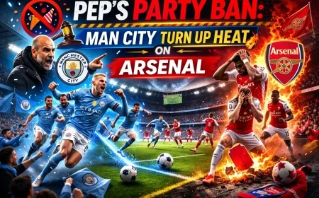 Pep’s Party Ban: Man City Turn Up Heat on Arsenal
