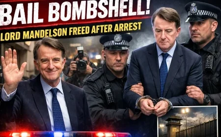 Bail Bombshell: Lord Mandelson Freed After Arrest