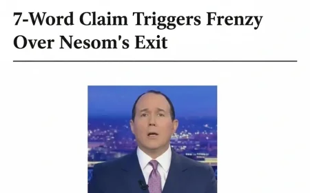 7-Word Claim Triggers Frenzy Over Newsom’s Exit