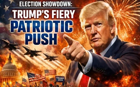 Election Showdown: Trump’s Fiery Patriotic Push