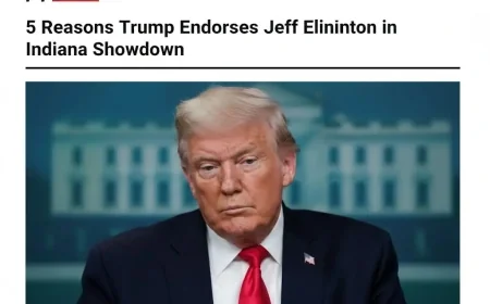 5 Reasons Trump Endorses Jeff Ellington in Indiana Showdown