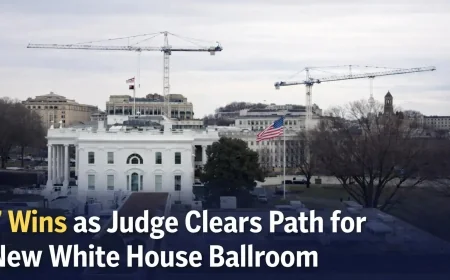 7 Wins as Judge Clears Path for New White House Ballroom