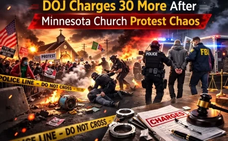DOJ Charges 30 More After Minnesota Church Protest Chaos