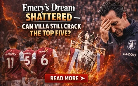 Emery’s Dream Shattered — Can Villa Still Crack the Top Five?