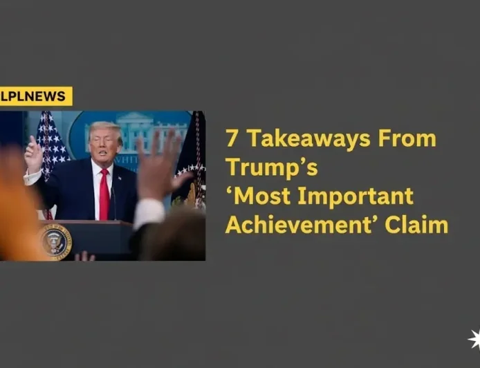 7 Takeaways From Trump’s ‘Most Important Achievement’ Claim