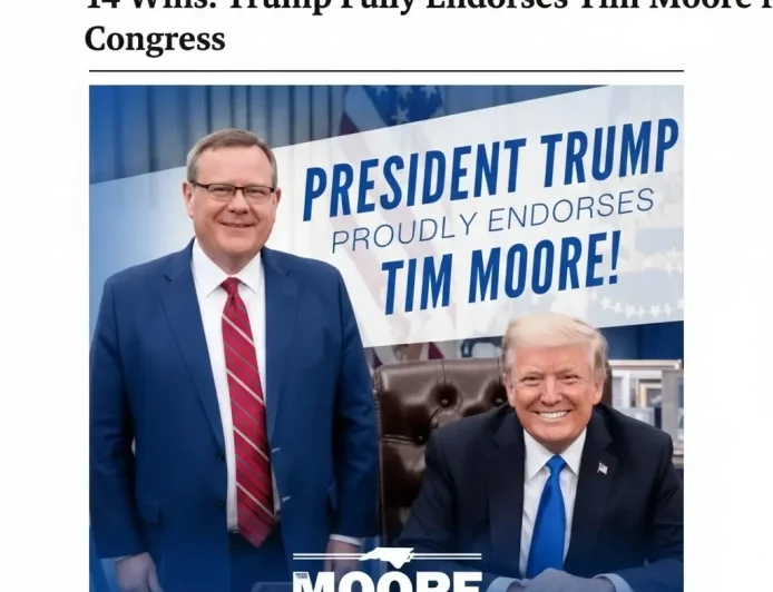 14 Wins: Trump Fully Endorses Tim Moore for Congress