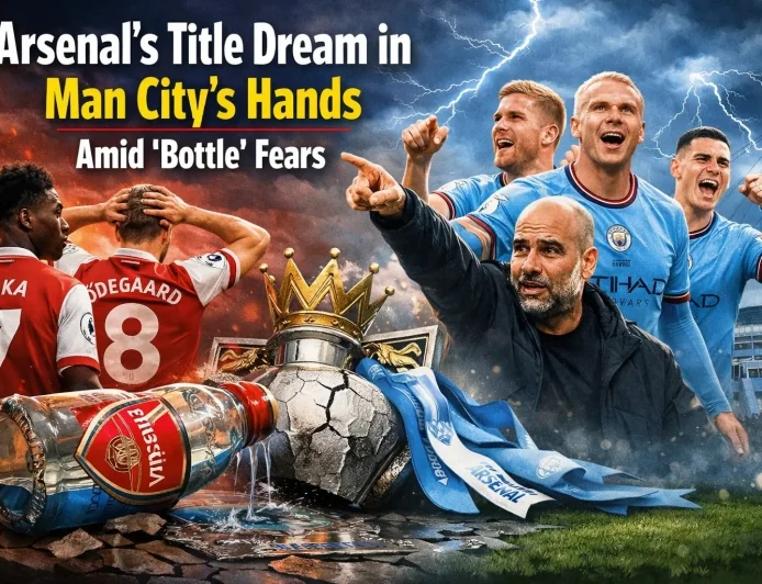 Arsenal’s Title Dream in Man City’s Hands Amid ‘Bottle’ Fears