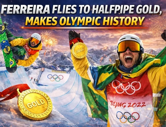 Ferreira Flies to Halfpipe Gold, Makes Olympic History