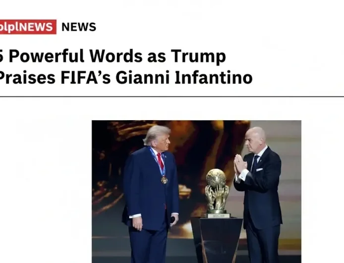 5 Powerful Words as Trump Praises FIFA’s Gianni Infantino