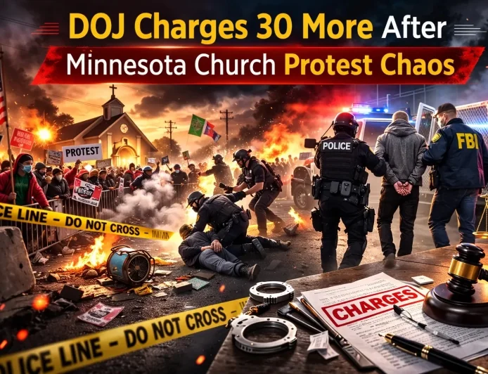 DOJ Charges 30 More After Minnesota Church Protest Chaos