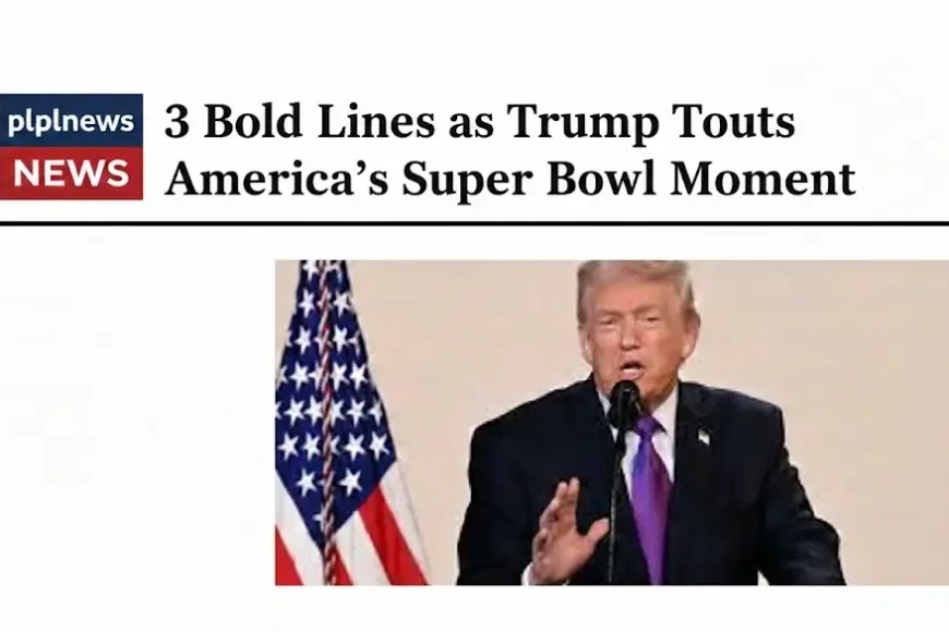 3 Bold Lines as Trump Touts America’s Super Bowl Moment