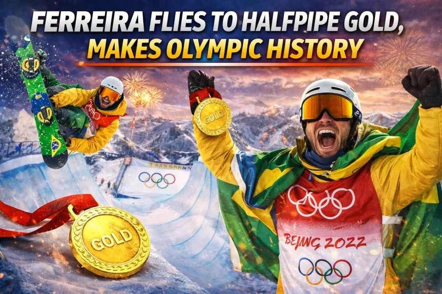 Ferreira Flies to Halfpipe Gold, Makes Olympic History