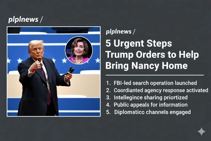 5 Urgent Steps Trump Orders to Help Bring Nancy Home
