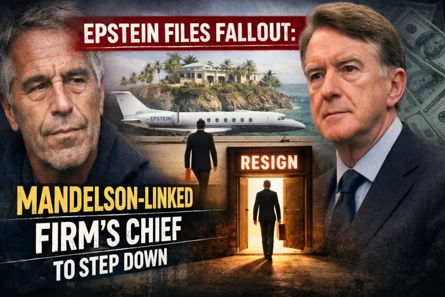 Epstein Files Fallout: Mandelson-Linked Firm’s Chief to Step Down