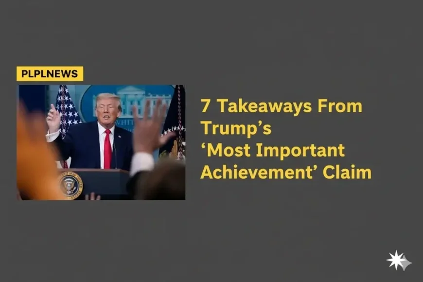 7 Takeaways From Trump’s ‘Most Important Achievement’ Claim