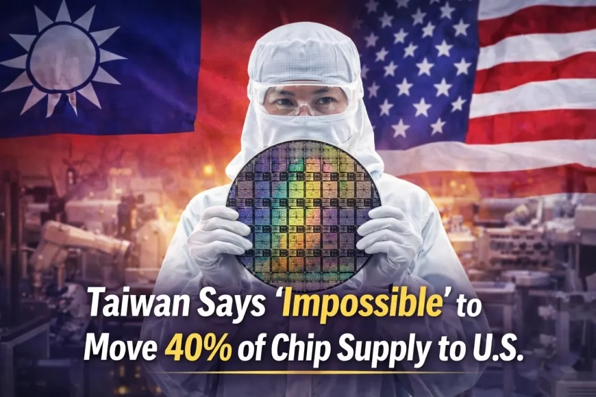 Taiwan Says ‘Impossible’ to Move 40% of Chip Supply to U.S.