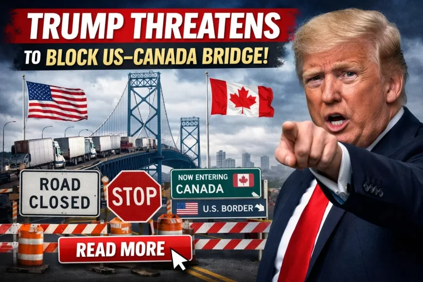 Trump Threatens to Block US–Canada Bridge
