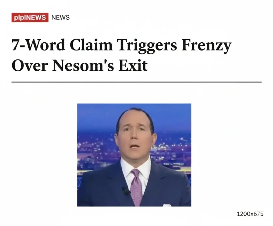7-Word Claim Triggers Frenzy Over Newsom’s Exit