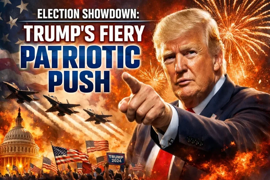 Election Showdown: Trump’s Fiery Patriotic Push