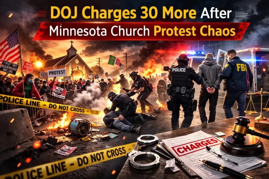 DOJ Charges 30 More After Minnesota Church Protest Chaos