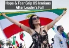 Hope & Fear Grip US Iranians After Leader’s Fall