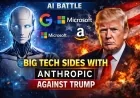 AI Battle: Big Tech Sides With Anthropic Against Trump