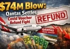 $74M Blow: Qantas Settles Covid Voucher Refund Fight
