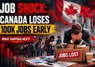 Job Shock: Canada Loses 100K Jobs Early