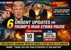 6 Urgent Updates on Trump’s Iran Strike Pause