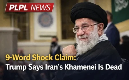 9-Word Shock Claim: Trump Says Iran’s Khamenei Is Dead