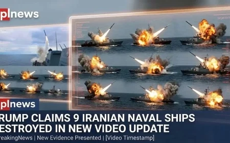 Trump Claims 9 Iranian Naval Ships Destroyed in New Video Update