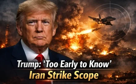 Trump: ‘Too Early to Know’ Iran Strike Scope
