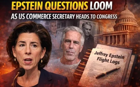 Epstein Questions Loom as US Commerce Secretary Heads to Congress