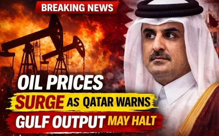 Oil Prices Surge as Qatar Warns Gulf Output May Halt