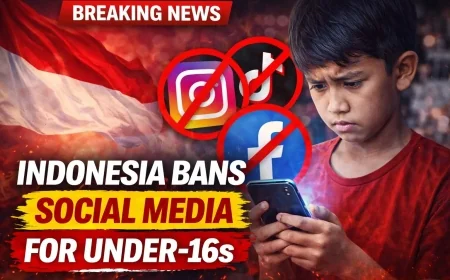 Indonesia Bans Social Media for Under-16s