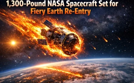 1,300-Pound NASA Spacecraft Set for Fiery Earth Re-Entry