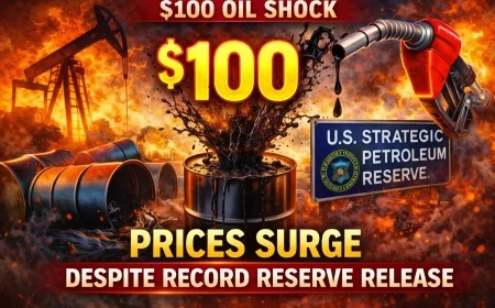 $100 Oil Shock: Prices Surge Despite Record Reserve Release