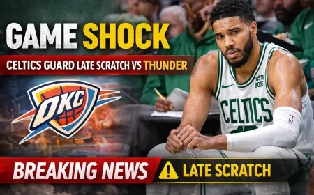 Game Shock: Celtics Guard Late Scratch vs Thunder