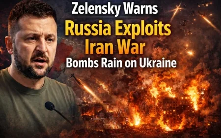 Zelensky: Russia Exploits Iran War as Bombs Rain on Ukraine