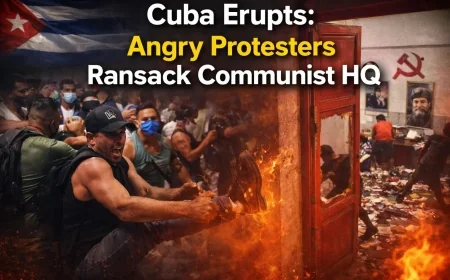 Cuba Erupts: Angry Protesters Ransack Communist HQ
