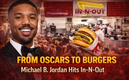 From Oscars to Burgers: Michael B. Jordan Hits In-N-Out