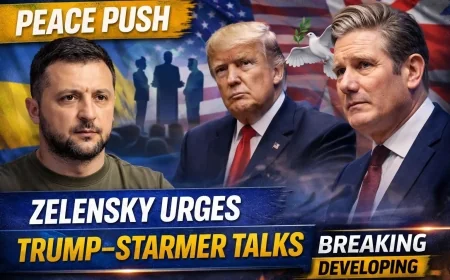 Peace Push: Zelensky Urges Trump–Starmer Talks
