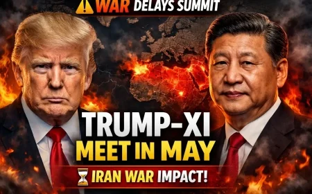 Trump–Xi May Meet Confirmed Amid Iran War Delay