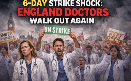 6-Day Strike Shock: England Doctors Walk Out Again