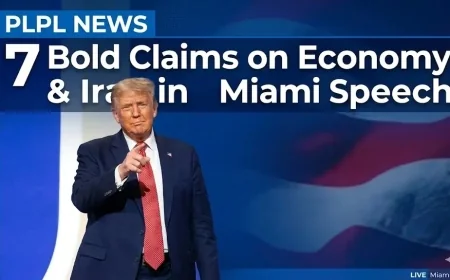7 Bold Claims on Economy & Iran in Miami Speech