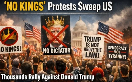 “No Kings” Protests Sweep US: Thousands Rally Against Donald Trump