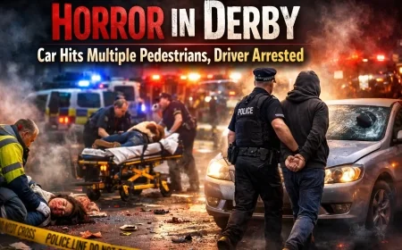 Horror in Derby: Car Hits Multiple Pedestrians, Driver Arrested