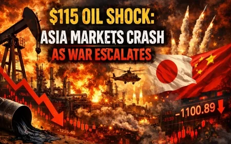 $115 Oil Shock: Asia Markets Crash as War Escalates