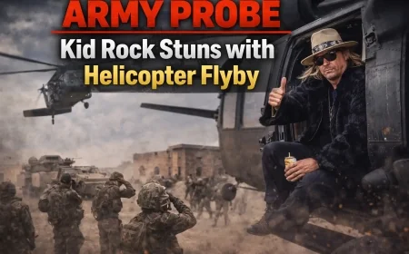 Army Probe: Kid Rock Stuns with Helicopter Flyby